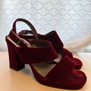 Red velvet shoes!